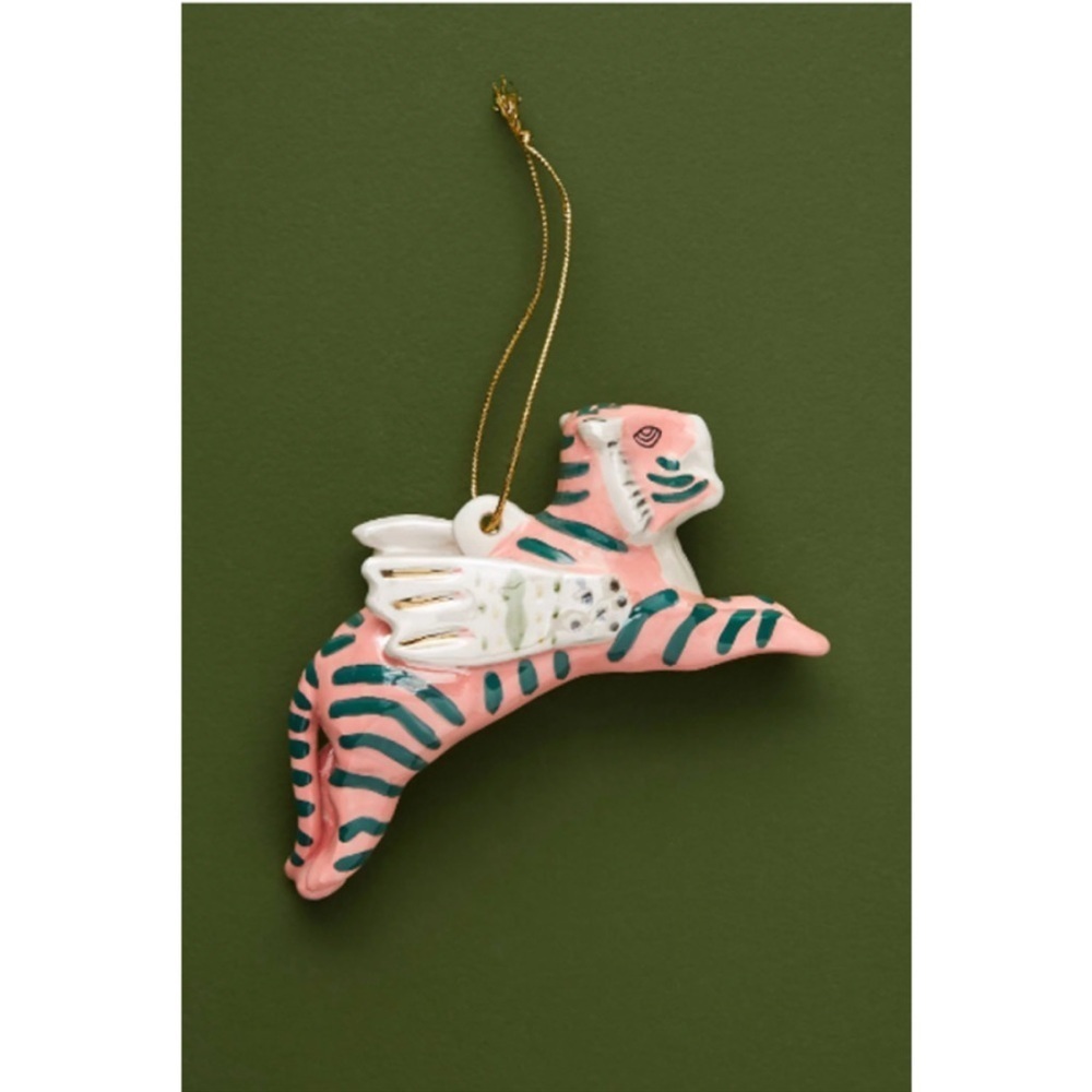 Anthropologie Art Knacky Flying Tiger Ornament 2019 Rare NWT